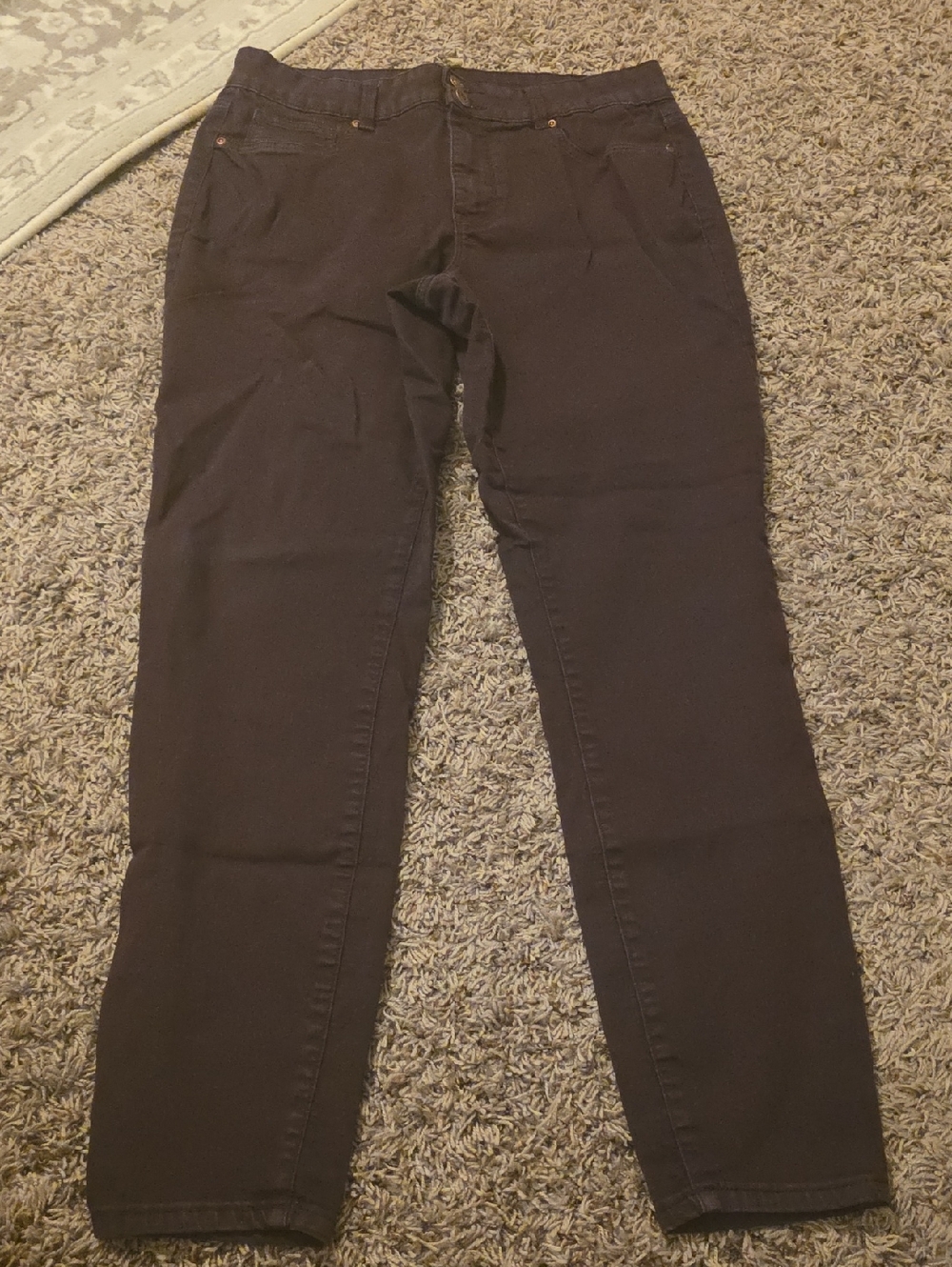 Maurices Straight Leg Pants in Dark Brown